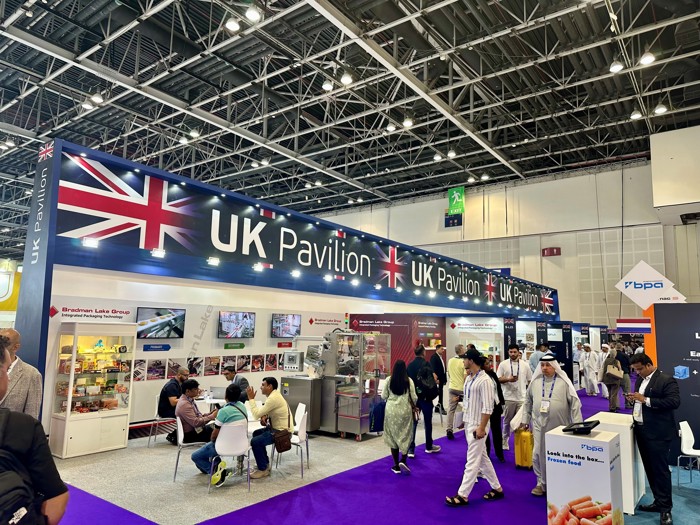 UK Group stand logo from Gulfood stand