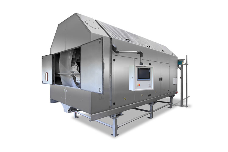 All-electric drum will heat or dry products in bulk using infrared to maintain flavours